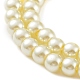 Baking Painted Pearlized Glass Pearl Round Bead Strands HY-Q003-6mm-21-3