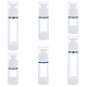 Benecreat 6 Stück transparente Airless-Lotion-Pumpflaschen im 3-Stil MRMJ-BC0003-30-1