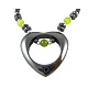Non-Magnetic Synthetic Hematite Pendant Necklace X-IMN005-2