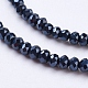 Crystal Glass Beads Strands X-GLAA-D032-2.5x2-27-3