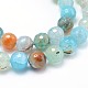Dyed Natural Agate Faceted Round Beads Strands G-P100-12-3