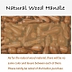 Timbre de sceau de cire en bois bricolage AJEW-WH0131-157-3