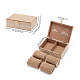 Boîte à bagues double mariage en bois rectangle gorgecraft OBOX-GF0001-09-2