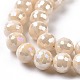 Electroplate Glass Beads Strands GLAA-E036-14A-4
