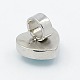 304 Stainless Steel Heart and Square Slide Charms STAS-I023-01M-3