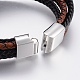 Bracelets multi-rangs avec cordon en cuir BJEW-F325-24P-3