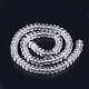 Chapelets de perles en cristal de quartz synthétique X-G-S285-15-2