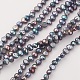 Electroplated Natural Cultured Freshwater Pearl Beads Strands PEAR-G007-07-1