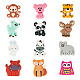 Pandahall 12 шт. 12 стиля пищевые силиконовые фокусные бусины SIL-TA0002-62-1
