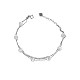 Bracelet teenis perles rondes oeil de chat & zircon cubique pour fille femme BJEW-BB43463-A-1