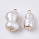 Colgantes naturales de perlas cultivadas de agua dulce BSHE-N008-01B-2