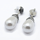 Boucles d'oreilles en perles de coquille EJEW-K070-09-NR-3