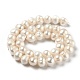 Fili di perle di perle d'acqua dolce coltivate naturali PEAR-L033-28-01-3