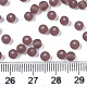 Frosted Colours Glass Beads SEED-S040-04A-02-4