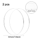 BENECREAT 2PCS 8 Inch Clear Acrylic Sheet Round Circle Dis Acrylic Sheet for Decoration OACR-BC0001-03D-5