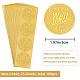 Craspire 2 pollice sigilli busta in rilievo oro adesivi ben fatti 100 pezzi adesivi sigilli in lamina goffrata etichetta adesiva per inviti di nozze confezione regalo DIY-WH0211-259-2