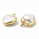 Pendenti di perle keshi naturali barocche PEAR-P004-25KCG-4