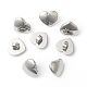 304 Stainless Steel Heart Slide Charms STAS-I024-04-1
