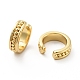 Brass Open Cuff Earrings for Women EJEW-G297-29G-2