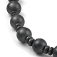 Bracelets de perles d'hématite synthétiques non magnétiques BJEW-E084-09-2