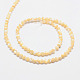 Chapelets de perles rondes en coquillage naturel SSHEL-M013-4mm-02-2