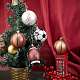 CHGCRAFT 6Pcs Football & Basketball & Baseball & Rugby Plastic Christmas Ball Pendants DIY-CA0003-20-4