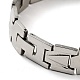 201 Stainless Steel Rectangle Watch Band Bracelet BJEW-H550-01P-4