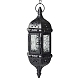 Lantern Shape Iron Hanging Candlestick with Glass Candleholde PW-WG71407-02-1
