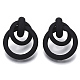 Spray Painted Eco-Friendly Iron Dangle Stud Earrings X-EJEW-T009-03A-01-NR-1