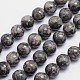 Round Natural Fossil Bead Strands G-L419-49B-1