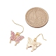 Rhinestone della lega orecchini pendenti&nbsp;EJEW-JE06221-3
