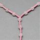 Colliers avec pendentif en quartz rose naturel NJEW-T001-15-3