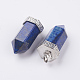 Lapis-lazuli naturelles ont fait pendentifs G-E442-03O-2