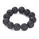 Braccialetti elasticizzati con perle di roccia lavica naturale BJEW-G623-02-18mm-1