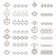 SUNNYCLUE 1 Box 84Pcs 14 Styles Alloy Chakra Charms Tibetan Style Indian Energy Charm Pendants Kit Jewelry Findings for Beginners DIY Necklace Bracelet Jewellery Making Crafting PALLOY-SC0004-02-2