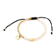 Bracelets de perles de nylon tressés réglables BJEW-JB05540-04-1