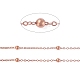 Flache ovale Kabelketten aus Messing CHC018Y-R-1