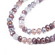 Opache perle di vetro fili GLAA-T006-07-A08-3