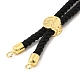 Bracelets en argent avec cordon de nylon torsadé DIY-B066-03G-11-2