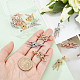 SUPERFINDINGS 12Pcs 3 Colors Alloy European Dangle Charms Dreamcatcher with Feather Charms with Colorful Rhinestone Rack Plating Dangle Charms for Jewelry Making MPDL-FH0001-05-3