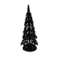 プラスチックピアスディスプレイ  ジュエリーディスプレイラック  クリスマスツリーのディスプレイスタンド  ジュエリーディスプレイラック  ブラック  225x120x75mm EDIS-C002-086-1