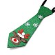 Рождественский галстук из нетканого материала AJEW-L092-A03-3