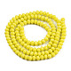 Chapelets de perles en verre opaque de couleur unie EGLA-A034-P4mm-D26-3