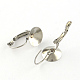 Smooth Surface 304 Stainless Steel Leverback Earring Findings X-STAS-R063-101-2