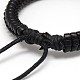 Trendy Unisex Casual Style Wrapped PU Leather Bracelets X-BJEW-L308-14-3
