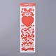 Fogli adesivi decorativi con motivo bowknot e cuore DIY-L037-G06-1