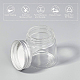 BENECREAT 15PCS 50ml Clear Glass Bottles Candy Bottle with Aluminum Screw Top Empty Sample Jars with 2 Sheets Labels for Spice Herbs Small Items Storage Wedding Favors CON-BC0006-07-6