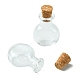 6 Stück klare Mini-Glasflaschen mit hohem Borosilikatgehalt AJEW-FS0001-09A-3