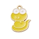 Pendentifs d'émail en alliage&nbsp;ENAM-S027-02C-G-1