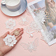 GORGECRAFT 7 Style 14Pcs Embroidery Lace Flower Patches Lace Sewing Fiber Ornaments DIY Garment Accessories for Wedding Bridal Dress Embellishment DIY Sewing Crafts DIY-GF0006-18-3